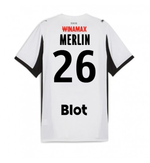 Stade Rennais Quentin Merlin #26 Venkovní Dres 2025-26 Krátký Rukáv Stade Rennais Quentin Merlin #26 Venkovní Dres 2025-26 Krátký Rukáv